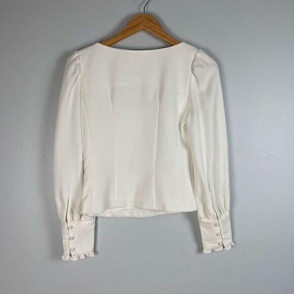 Claudie Pierlot Bravo Crepe Long Sleeve Top - Picture 9 of 10